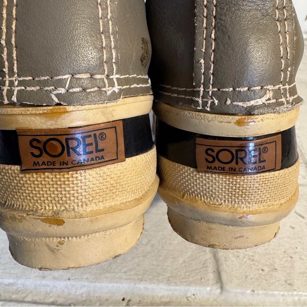 Vtg Sz 7 Womans Sorel Kaufman Manitou Snow Boots Insulated Waterproof Boots - Picture 6 of 14
